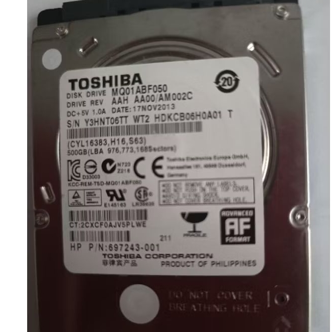 東芝TOSHIBA 500G 500GB MQ01ABF050 2.5吋 良品 硬碟 | 蝦皮購物