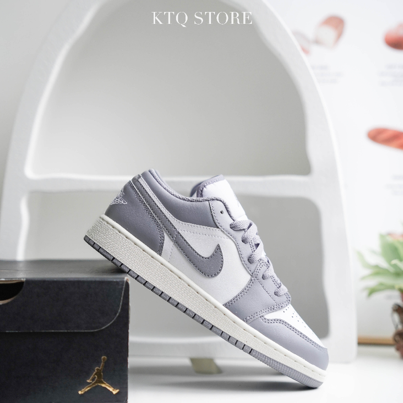 KTQ* Air Jordan 1 Low 553560-053 gs復古灰男款553558-053 | 蝦皮購物