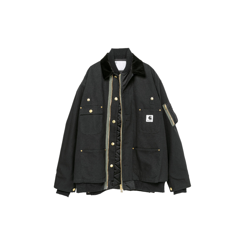 日本直送🇯🇵Sacai Carhartt WIP Canvas x MA-1 Jacket 黑色L 僅此一件