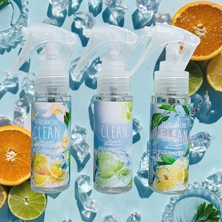 日本帶購 CLEAN 純境 冰香衣物瞬涼噴霧 50ml 香柚青 / 鮮橙綠 / 青檸香 / 甜蘋果 | 蝦皮購物