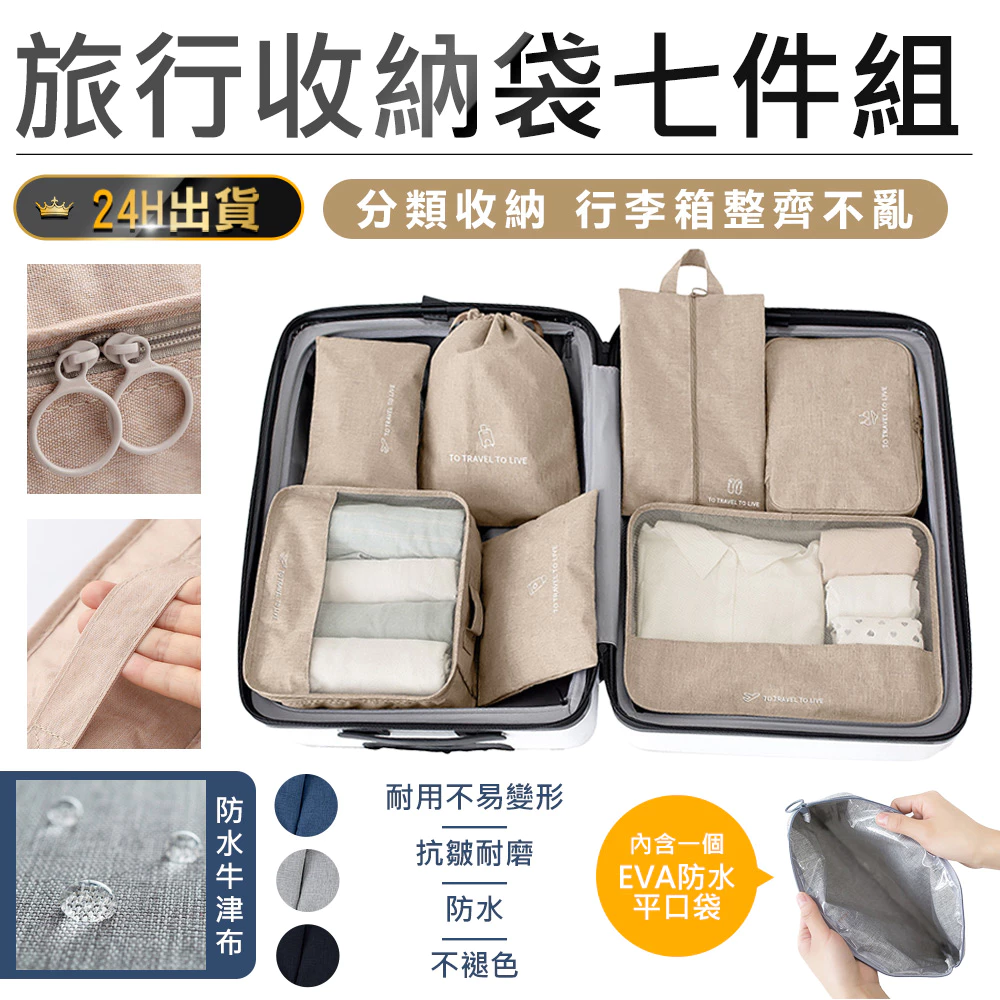 旅行收納袋示意圖