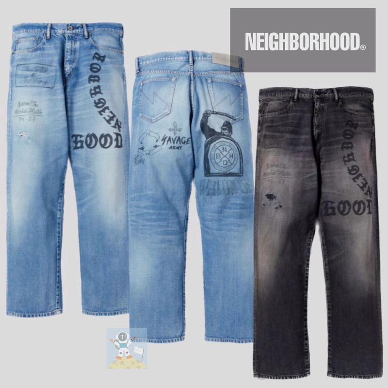 NEIGHBORHOOD 23AW FADE DENIM PANTS 牛仔褲 長褲 休閒褲