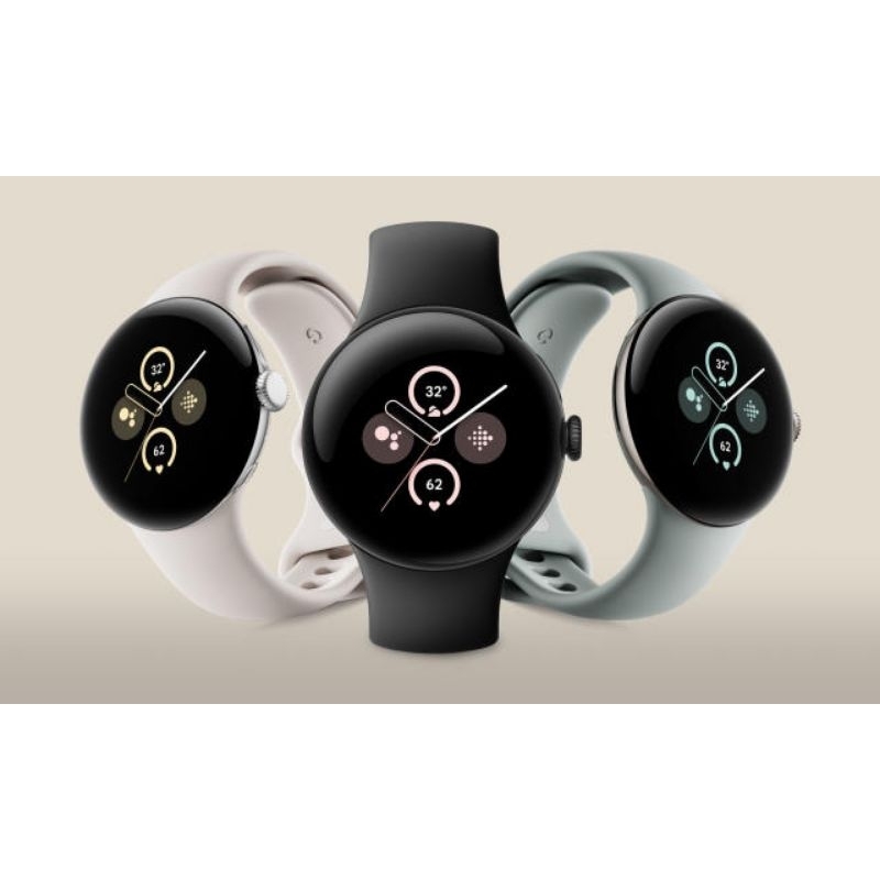 全新未拆封Google Pixel Watch 2 WiFi版本智慧手錶金屬銀鋁製錶殼/陶瓷