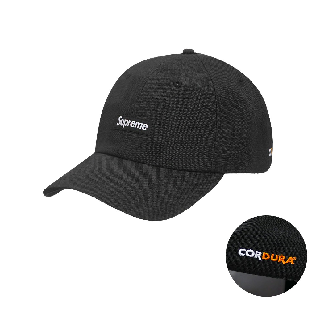 SUPREME BRUSHED CORDURA SMALL BOX 6-PANEL BLACK 老帽【TCC】 | 蝦皮購物