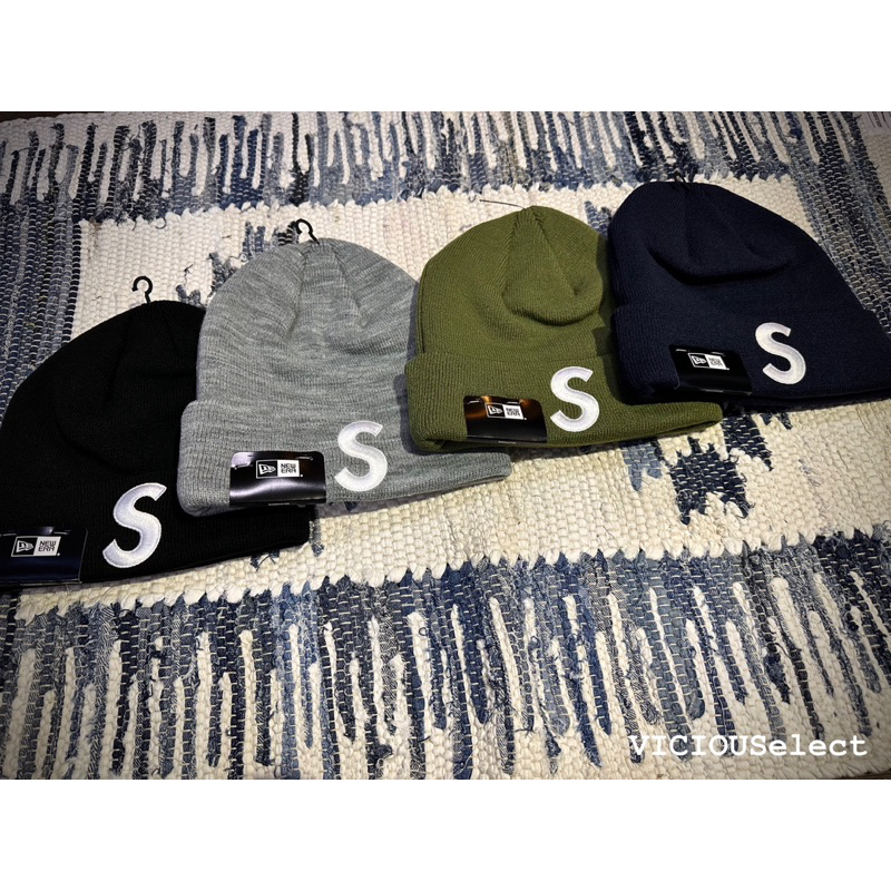 全新現貨SUPREME 23FW New Era S Beanie 毛帽針織帽刺繡bogo box logo