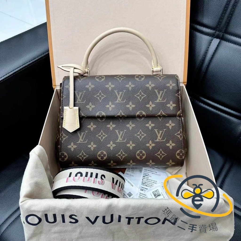 Louis Vuitton Black Monogram Coussin BB Calfskin Leather Purse Crossbody  M21259