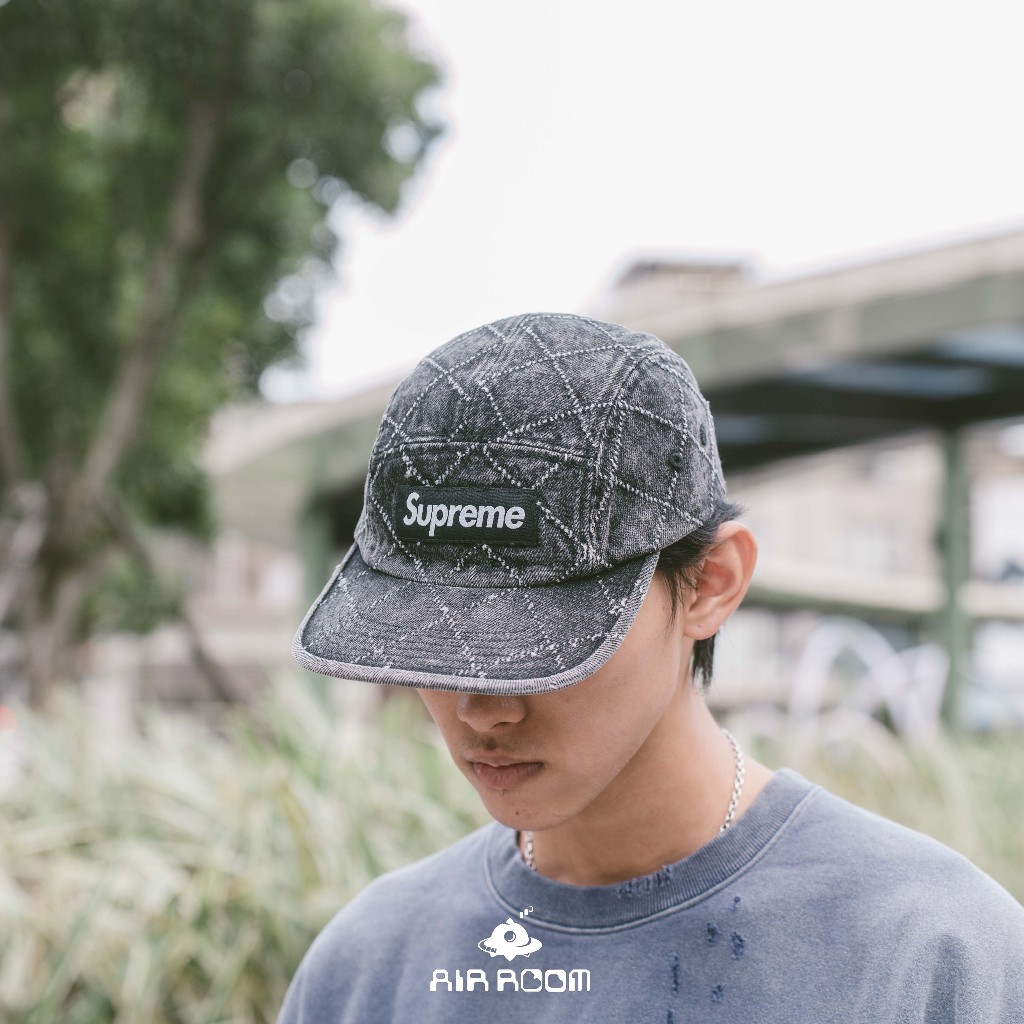 AirRoom 全新正品現貨2023AW SUPREME Supreme Punched Denim Camp Cap