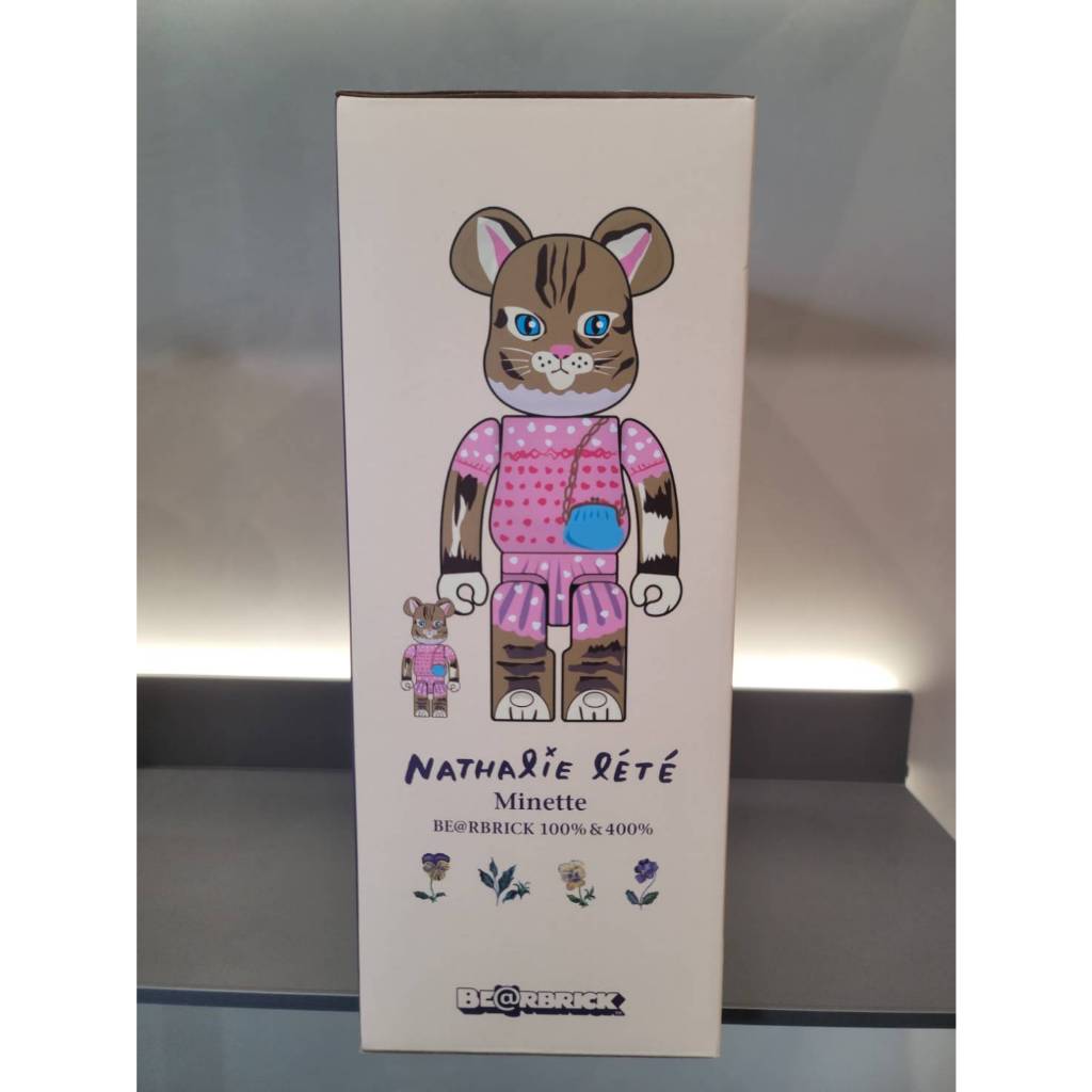 BE@RBRICK - 未開封 BE@RBRICK NATHALIE LETE 100% &amp; 400% BE@RBRICK 400% & 100% Nathalie Lete Minette MEDICOM TOY