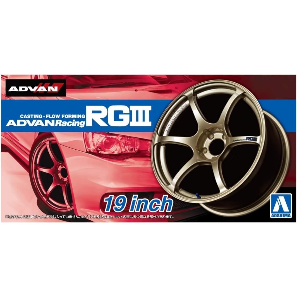 【小短腿玩具世界】AOSHIMA 青島社 05329 ADVAN Racing RGIII 19吋 輪胎組 1/24 | 蝦皮購物