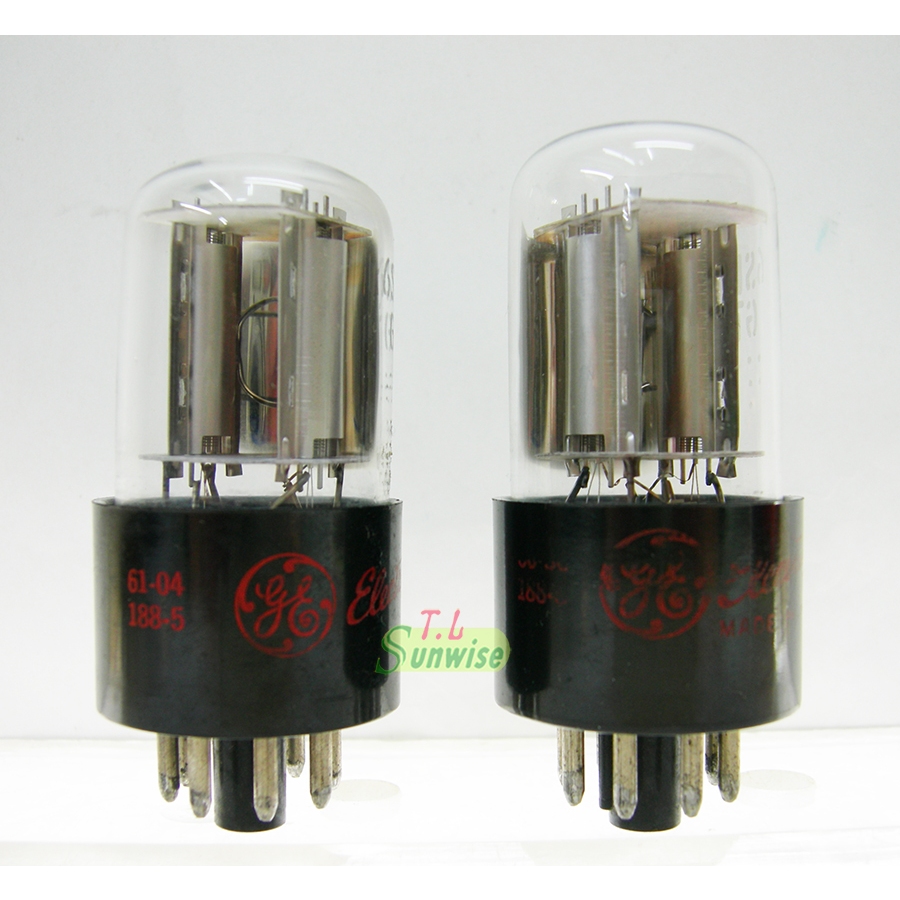 6SL7 ︽NO:6313 美國 GE 6SL7 GT 1對 真空管 ( VT-229 ) 金屬屏極 側邊D環 | 蝦皮購物