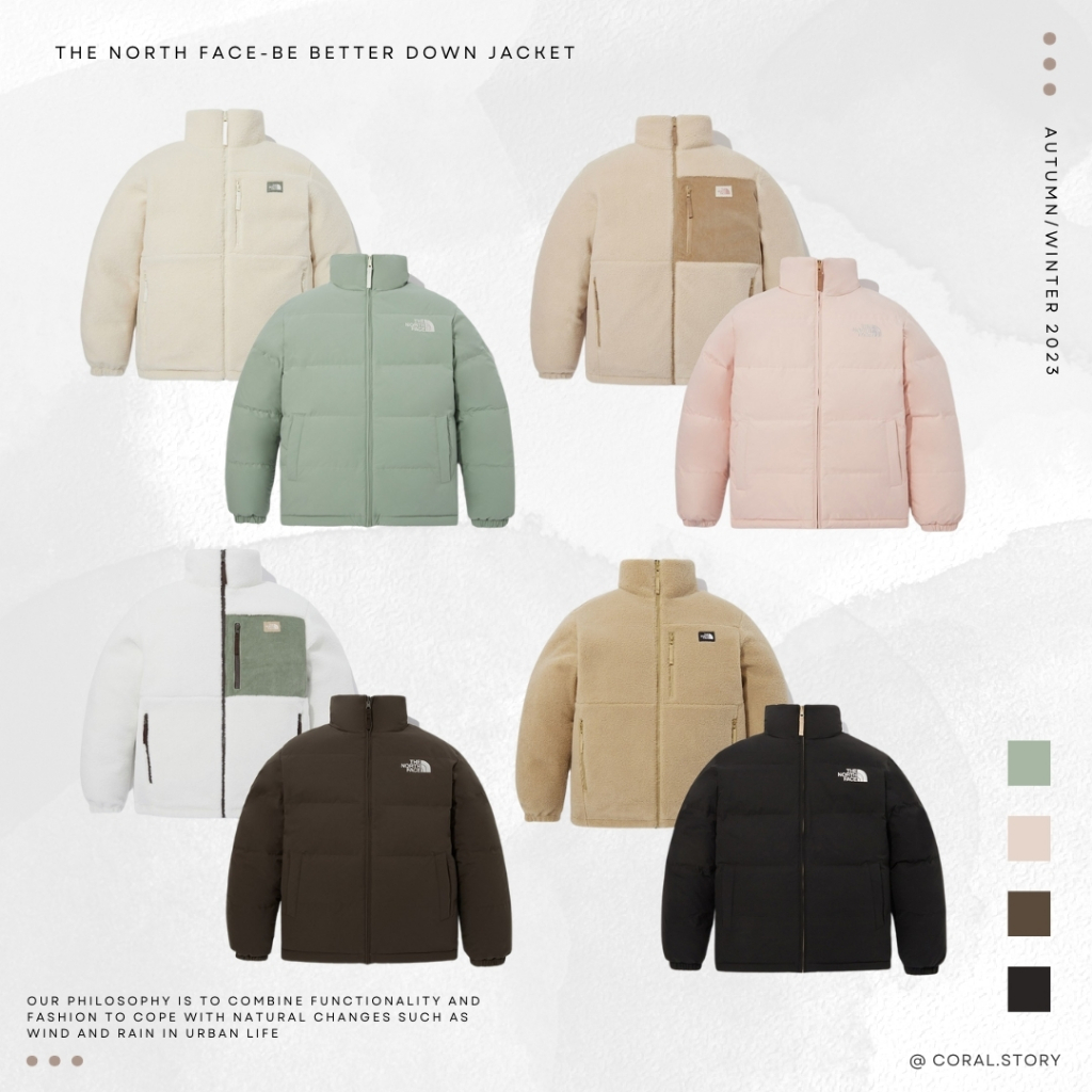 THE NORTH FACE BE BETTER DOWN JACKET 北臉雙面穿羊毛羽絨外套NJ1DP77