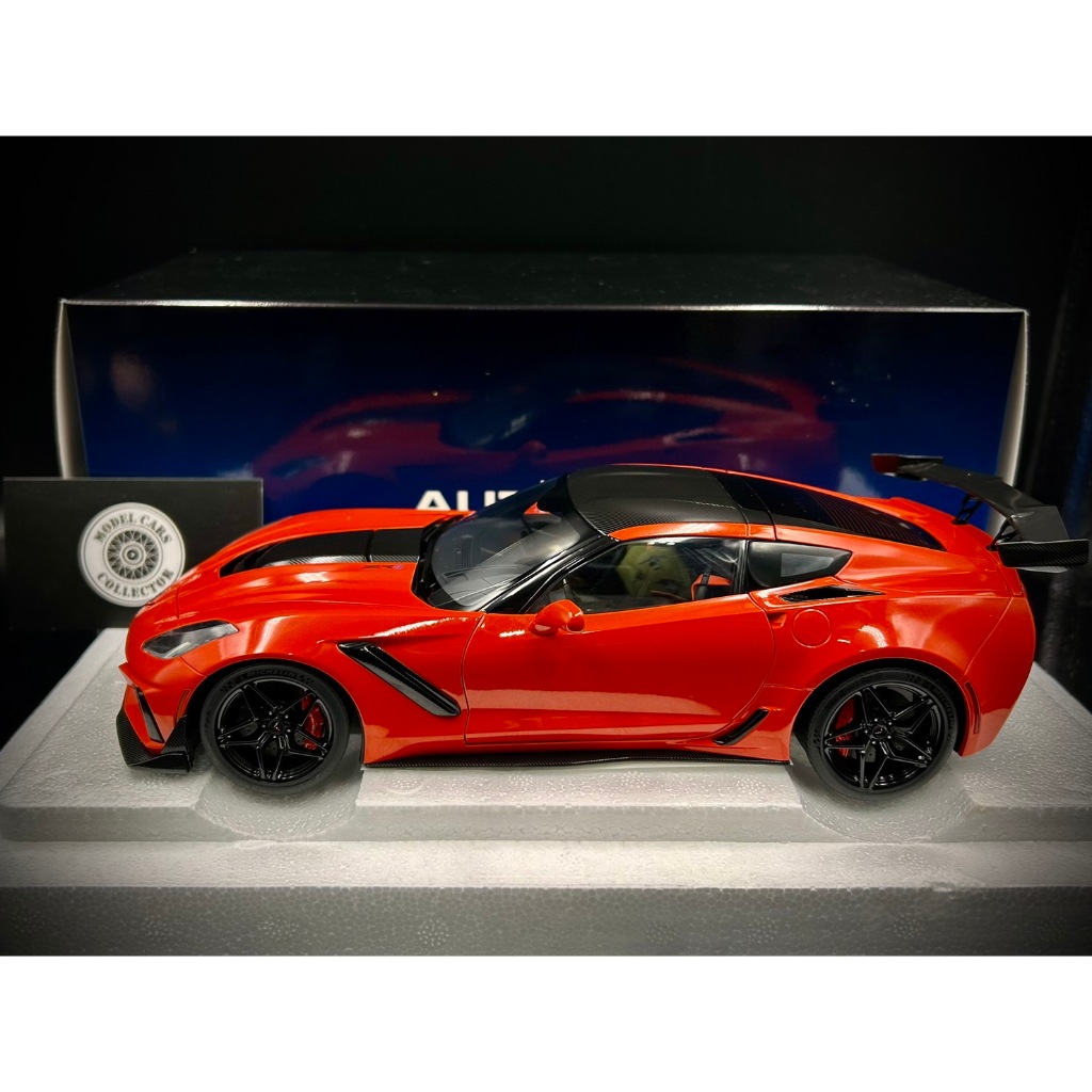 收藏模人】Autoart Chevrolet Corvette C7 ZR1 橘色1:18 1/18 71279 