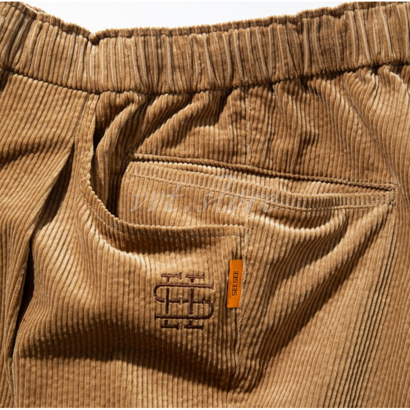 SEE SEE x eye_C CORDUROY WIDE TAPERED EASY PANTS 聯名款長褲休閒褲