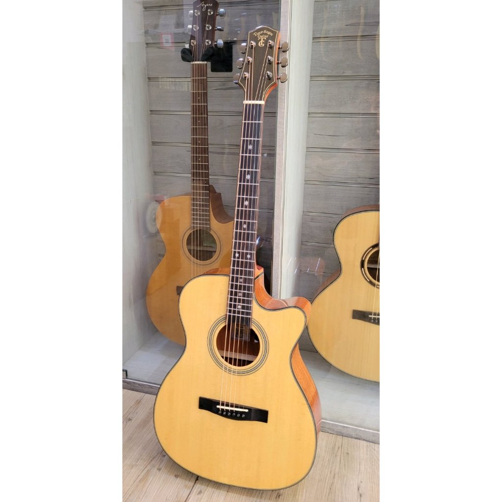 台南嘉軒樂器吉他超漂亮40吋單板木吉他雲杉面單板桃花心木側背板歡迎