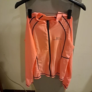 橘色二手水母衣寬39長50