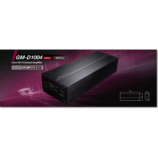 九成新 Pioneer 先鋒 GM-D1004 四聲道 擴大機 最大功率 400W 台灣先鋒公司貨 | 蝦皮購物