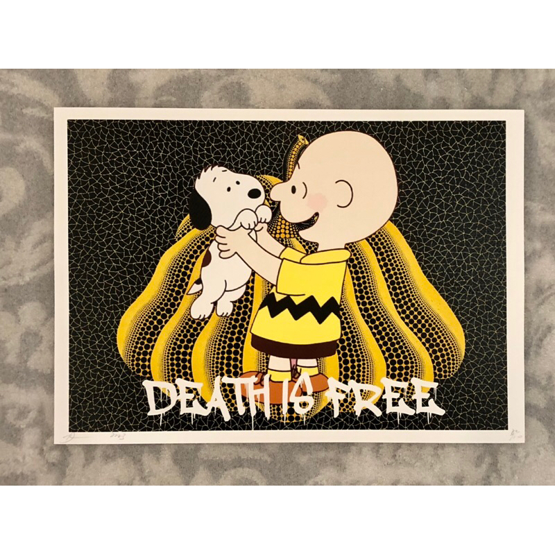 DEATH NYC 版畫翻玩史努比草間彌生限量100版（可加購框） | 蝦皮購物