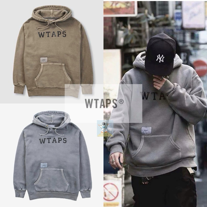 WTAPS 19AW COLLEGE DESIGN HOODED SWEATSHIRT 長袖帽T 帽衫