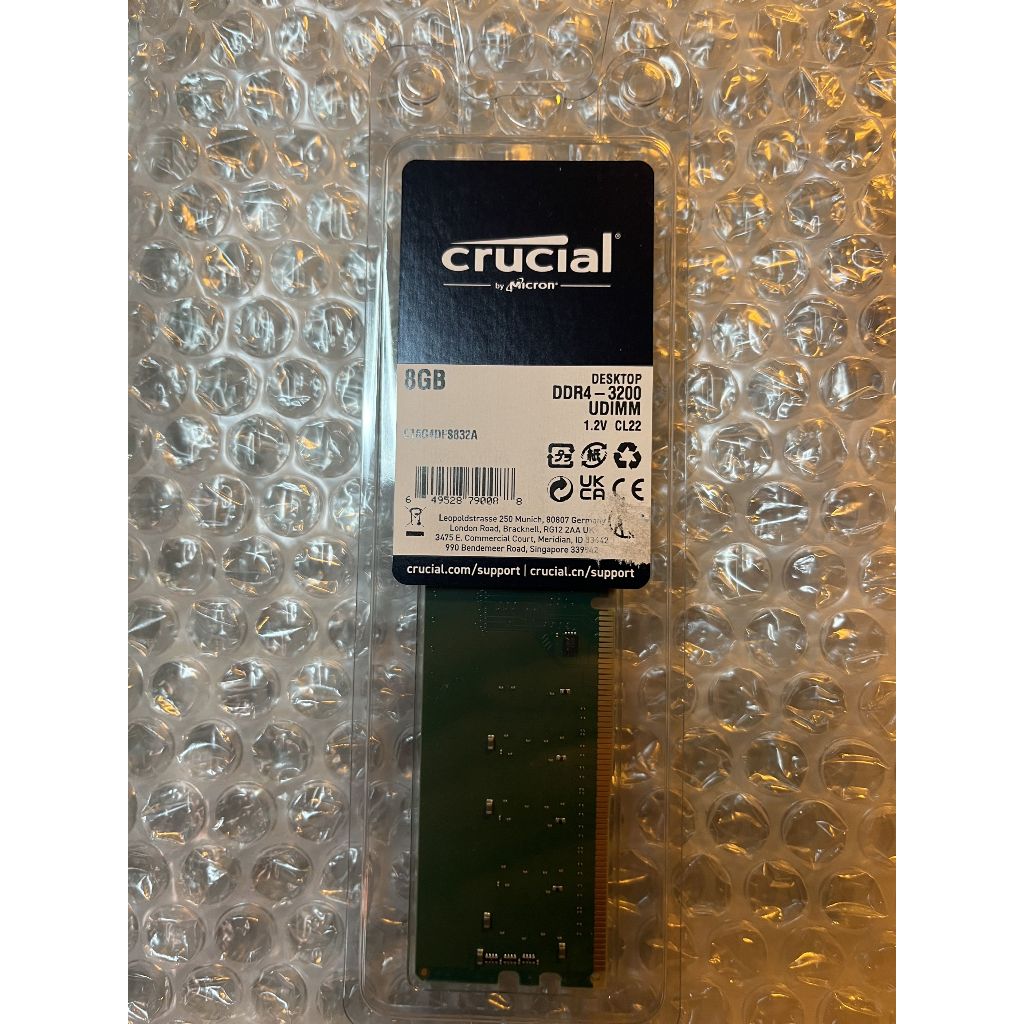 美光 Crucial DDR4 3200 8GB 桌上型記憶體 (CT8G4DFS832A)(可刷卡) | 蝦皮購物