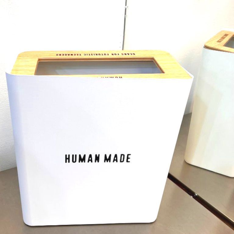 BLACK全新HUMAN MADE金屬製重量級TISSUE BOX面紙盒/衛生紙盒TRASH CAN