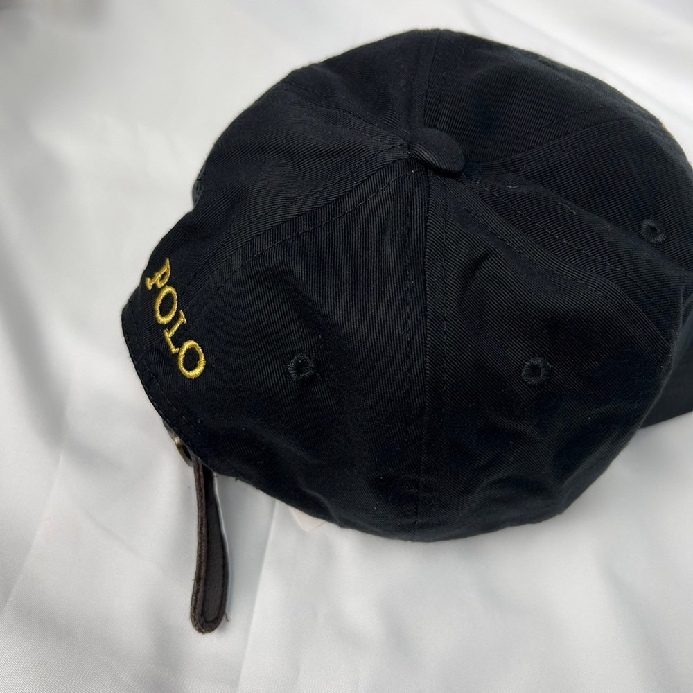POLO 小馬大馬老帽刺繡金標帽子配件棒球帽可調式牛皮針扣男女可
