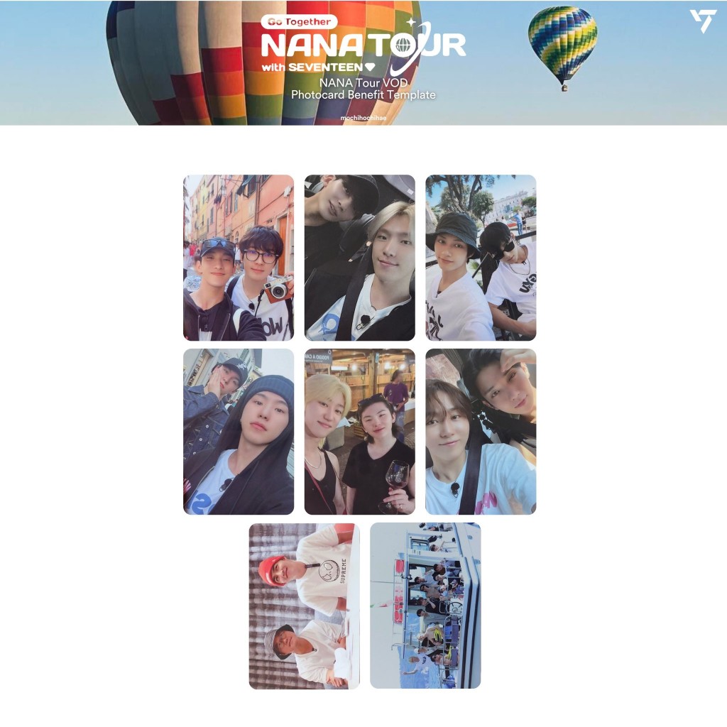NANA TOUR with SEVENTEEN Weverse官方特典小卡明信片#現貨| 蝦皮購物