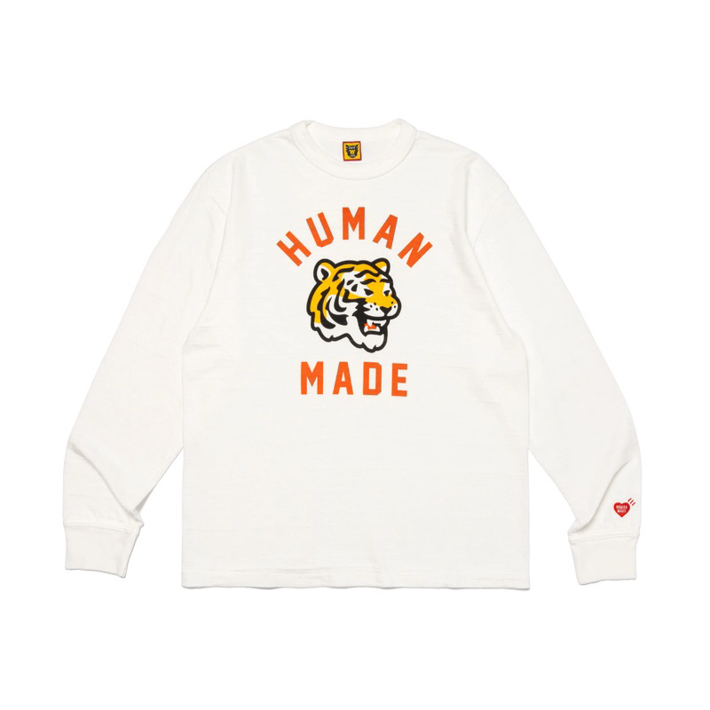 希少デザイン】ヒューマンメイド ロンT ワッペンロゴ バックプリント