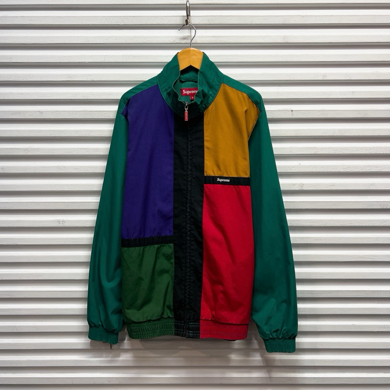 Supreme color blocked track jacket clearance