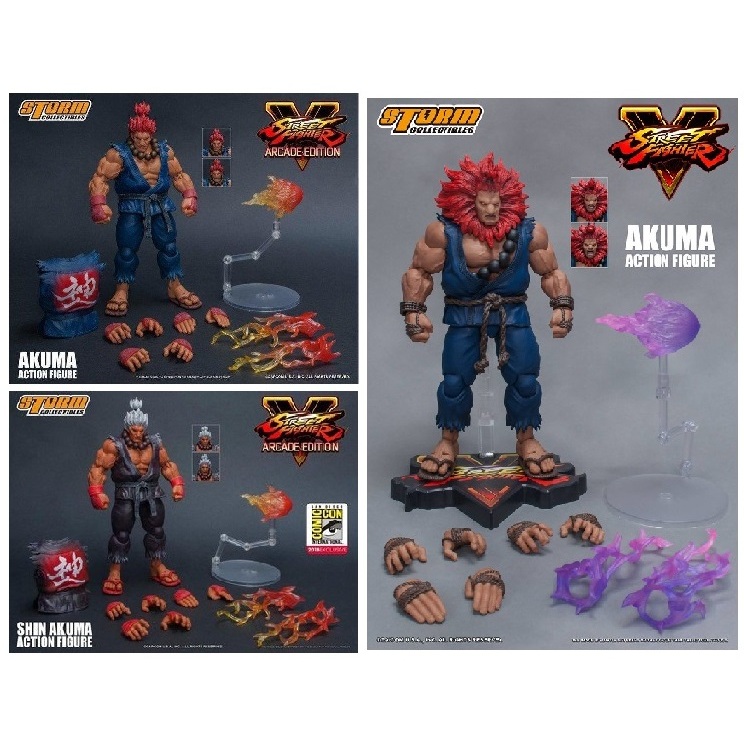 咩咩Q~全新Storm 1/12 快打旋風豪鬼Akuma Gouki / SDCC 灰色豪鬼