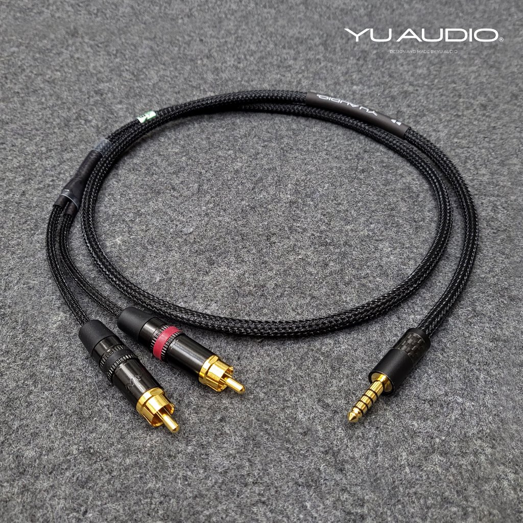 ABT處理 無氧銅 4.4平衡轉 4.4mm轉RCA 訊號線 一分二音響音訊線 | 蝦皮購物