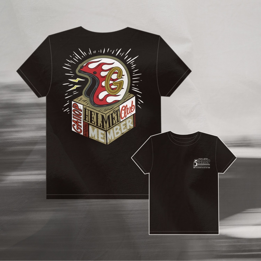 Gallop Kustom Kulture 5周年紀念短T (火焰安全帽) 兩色可選購 S~3XL | 蝦皮購物