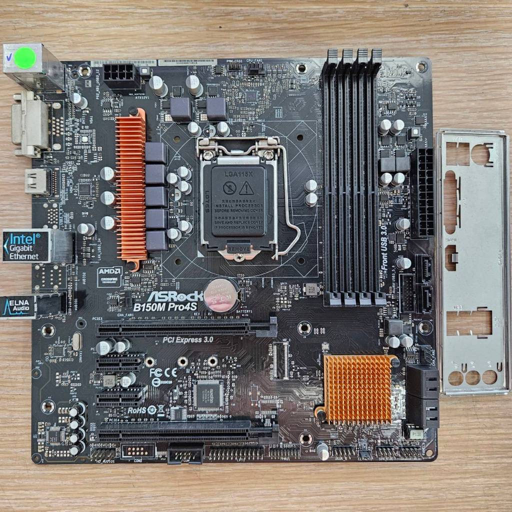 【阿佑電腦】華擎 ASROCK B150M Pro4S 主機板+INTEL銅扇/1151針腳 | 蝦皮購物