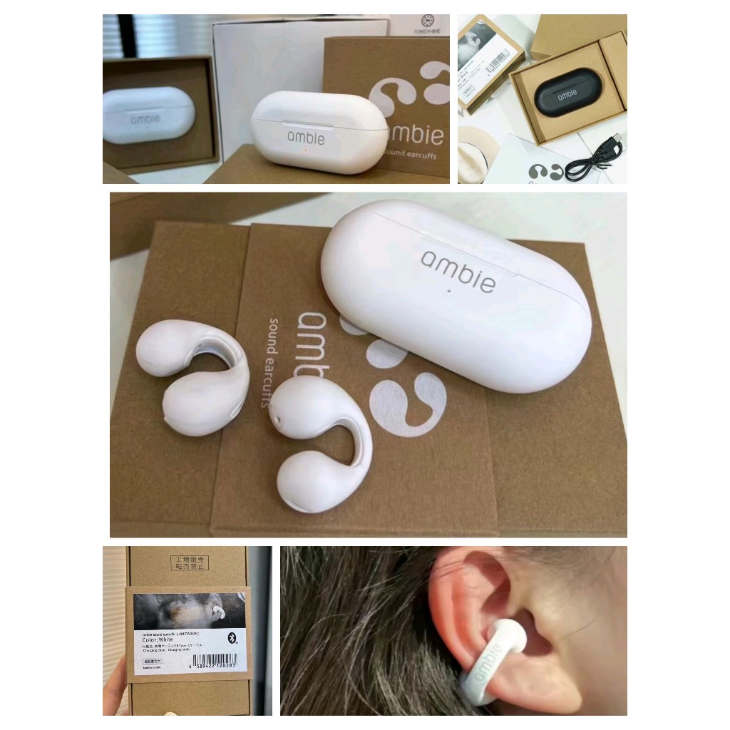 全新進口未拆封索尼藍牙耳機Color White ambie sound earcuffs|AM-TW01 