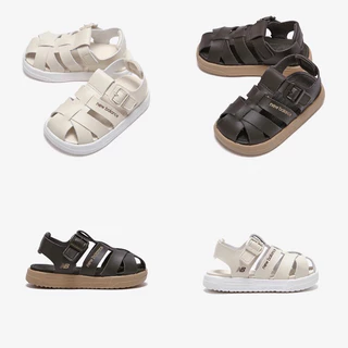 預購 韓國 New Balance 24夏 仿皮革編織兒童包頭涼鞋 兩色