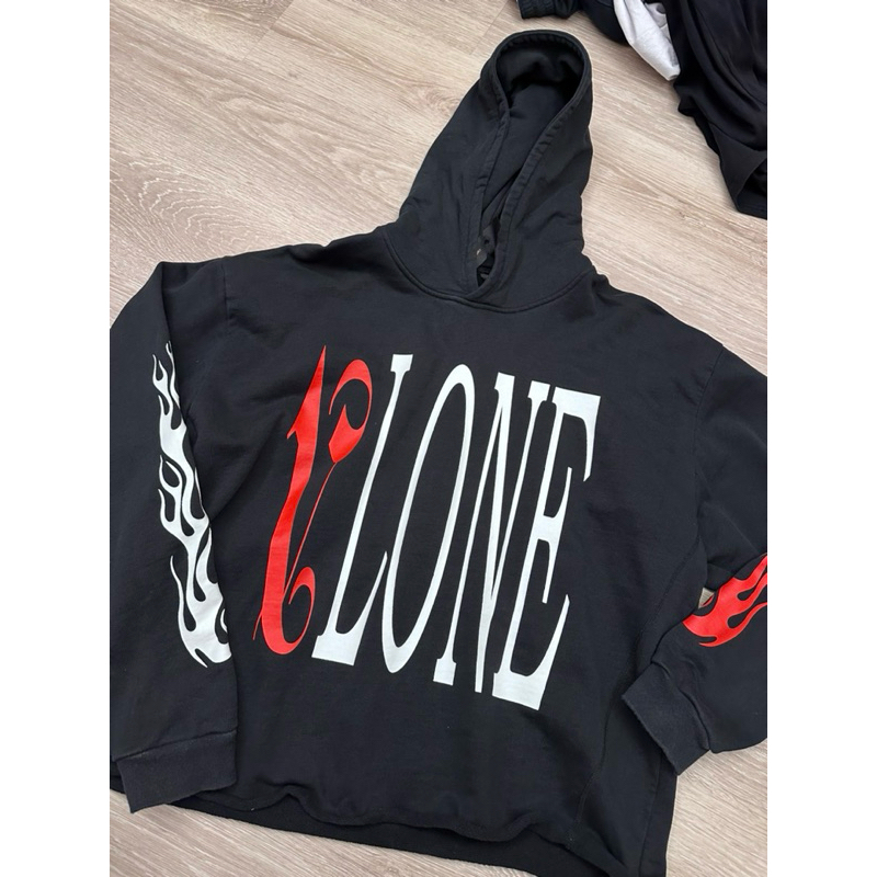 [近全新]男版M號 Vlone x Palm Angels Hoodie 邁阿密 帽t 連帽上衣 聯名款T-E2 陳冠希 | 蝦皮購物