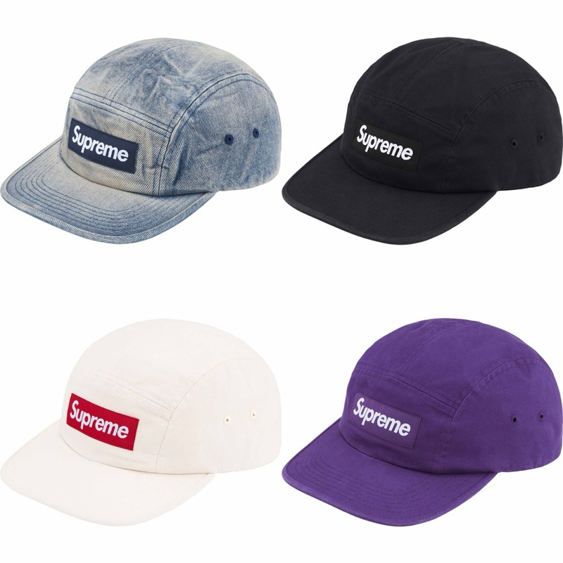 現貨] SUPREME® 24SS WASHED CHINO TWILL CAMP CAP 帽| 蝦皮購物