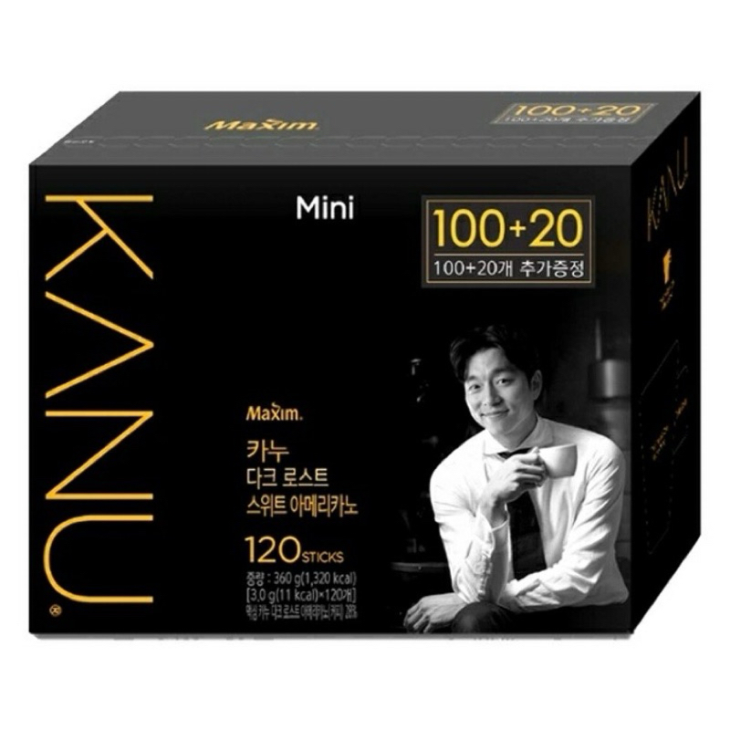 #悠西將# 韓國 Maxim KANU MINI 美式咖啡 沖泡 即溶 低咖啡因 甜美式 即溶包 | 蝦皮購物