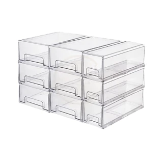 抽屜盒 透明收納盒 桌面抽屜收納盒 冰箱收納盒 收納盒 抽屜收納 分格收納盒 雜物整理盒