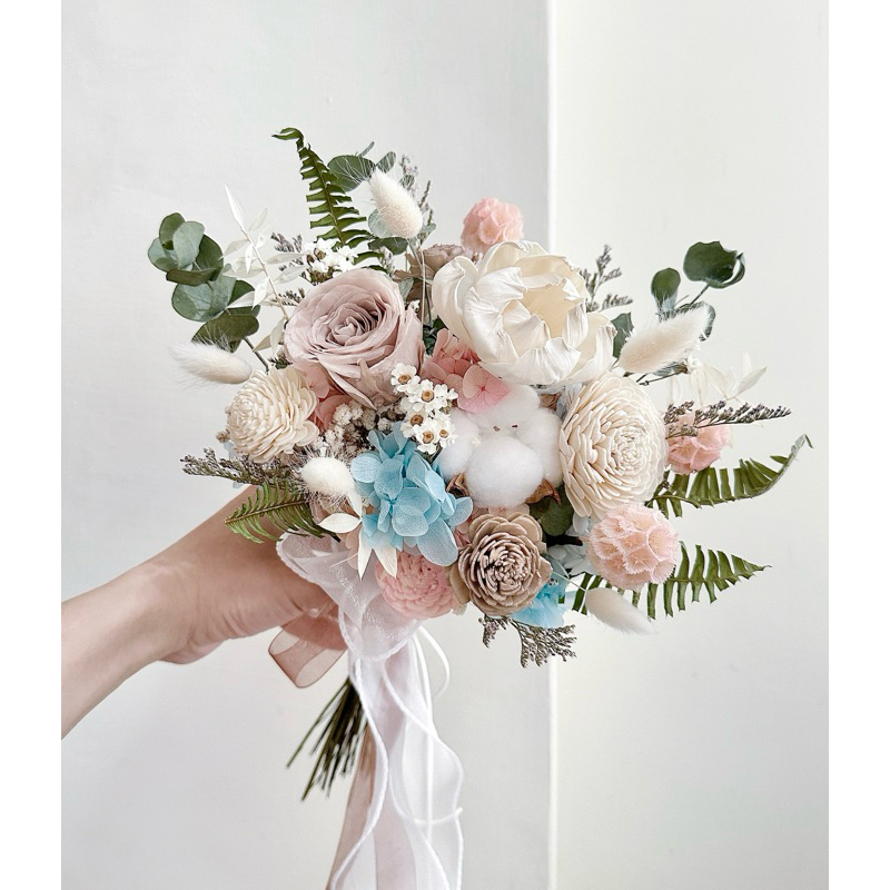 Woke_Today Flower 沃土花藝 乾燥捧花 永生捧花 結婚捧花 不凋花 客製捧花 | 蝦皮購物