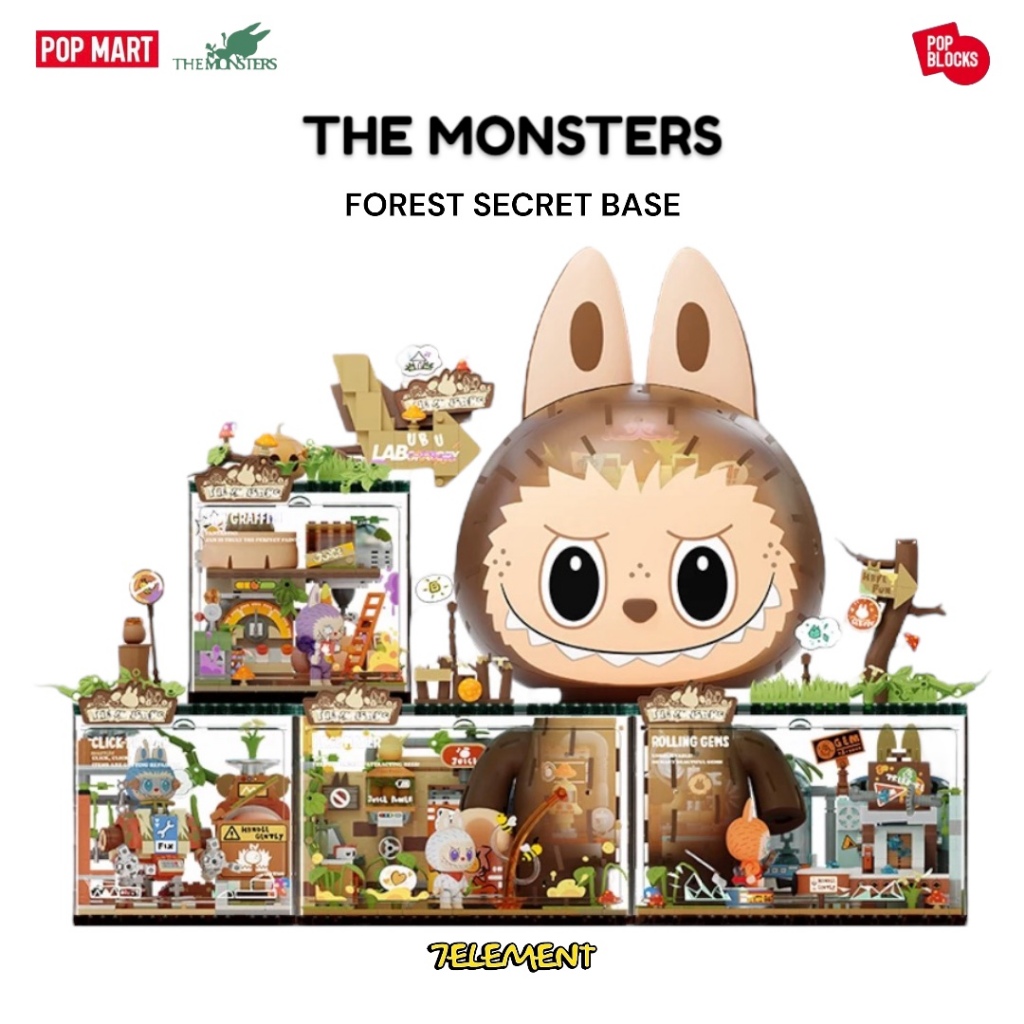 Amazon.co.jp: ?POPMART?monsters?LABUBU?森林秘密基地 YAYA等付