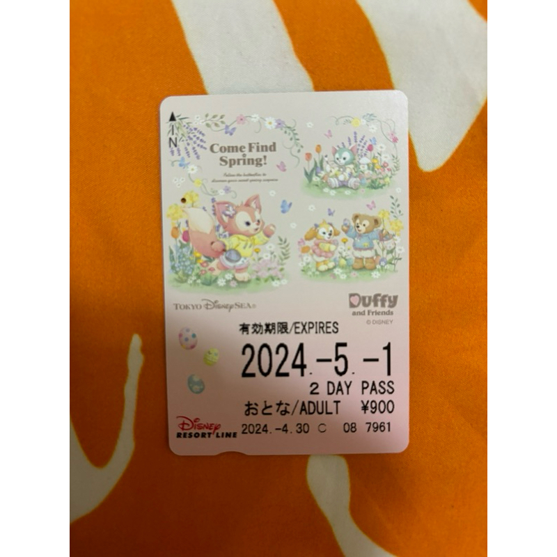 Tokyo Disney resort Disney line 2 days pass