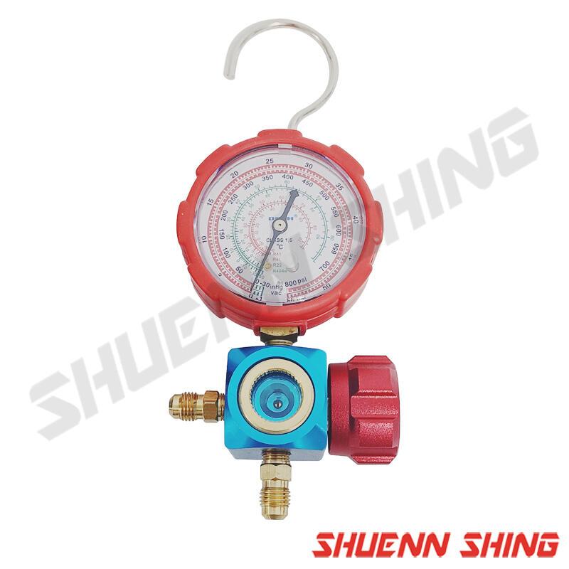 LOCKE汽車工具 冷媒單錶組 / 附管 (高壓) L-S9700A 單表組R22 R134 R407 R40A | 蝦皮購物