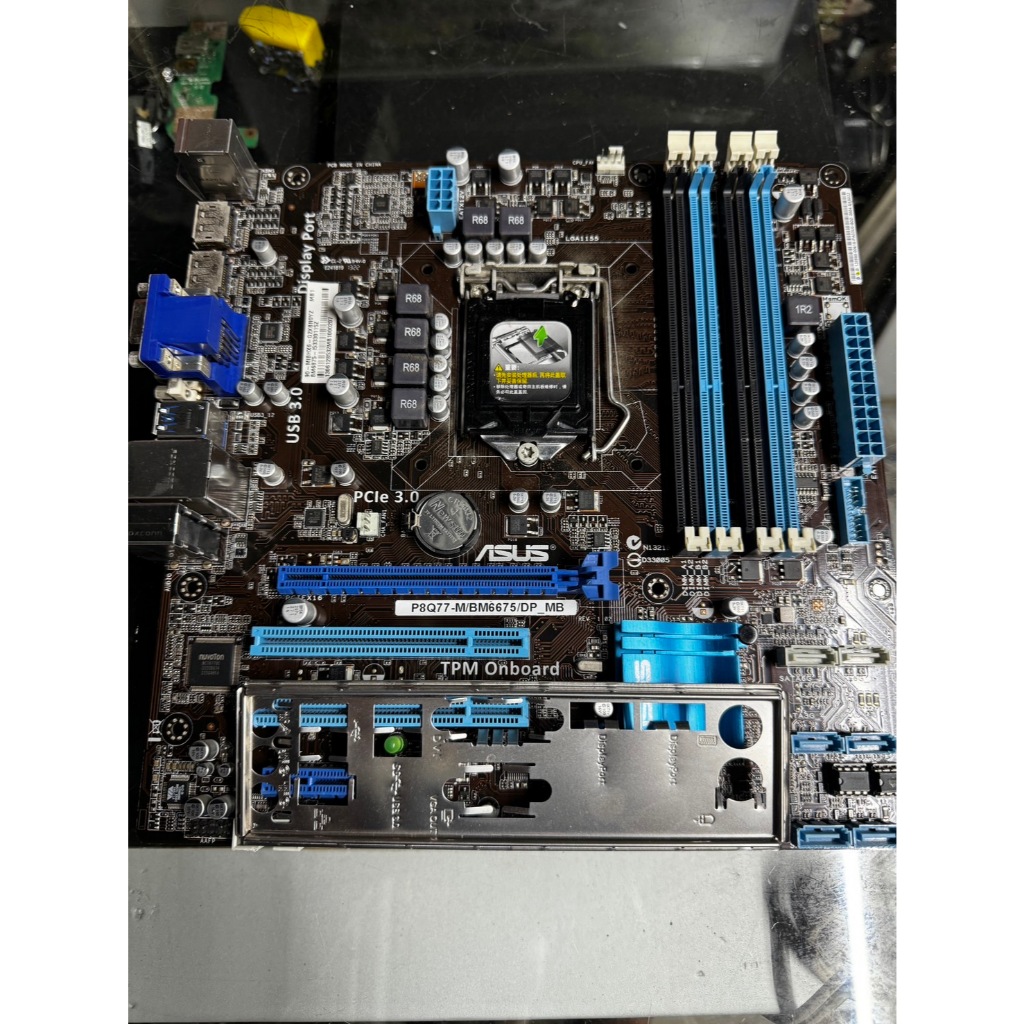 ASUS 華碩 P8Q77-M BM6675 1155 腳位 Q77 晶片 支援三代 升級換下 | 蝦皮購物