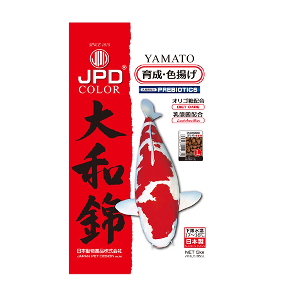 領卷再折【JPD】日本高級錦鯉飼料-大和錦_色揚5KG 日本產賽級 領卷再折【JPD】日本高級錦鯉飼料-大和錦_色揚5KG 日本產賽級