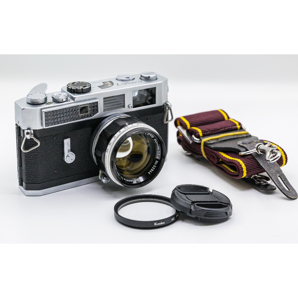 二手新中古:經典收藏品Canon 7 +Canon 50mm f1.4 L39口RF旁軸相機文青