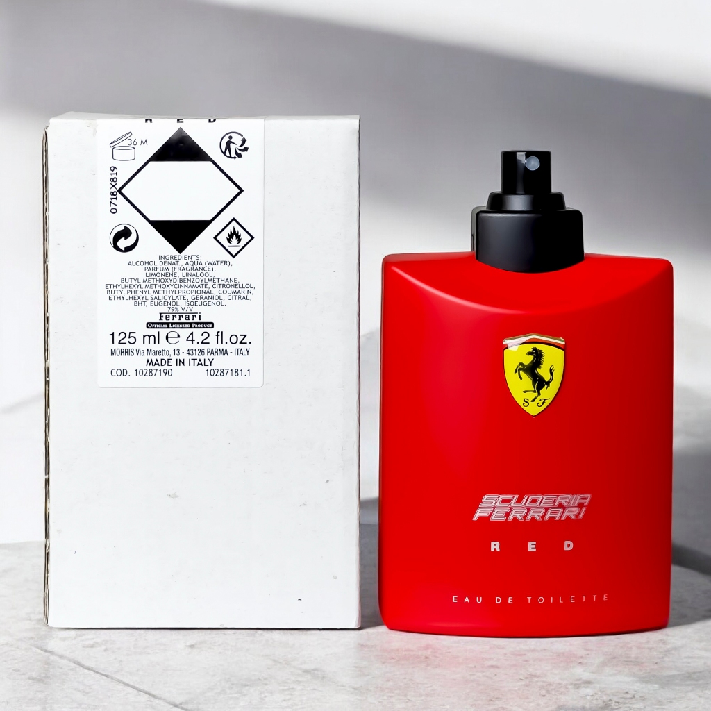超激敗】Ferrari 法拉利紅色法拉利男性淡香水125ML TESTER Ferrari Red