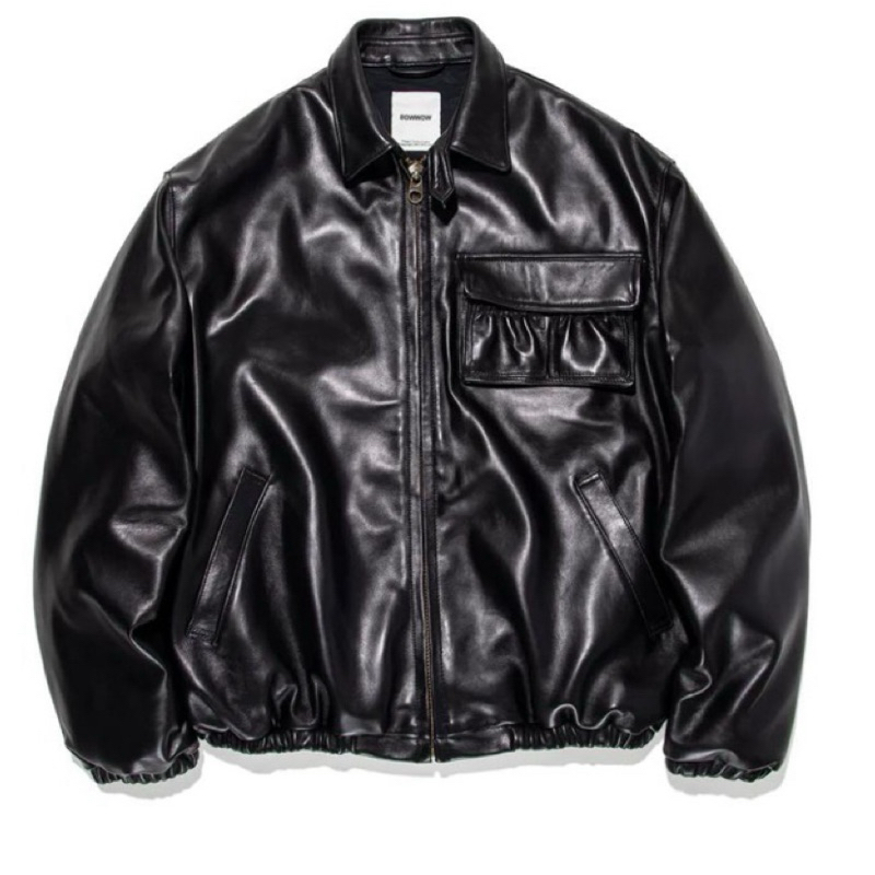 Bowwow Games Leather Harrington Jacket 羊皮 哈靈頓外套 皮衣 復古 軍裝 工裝