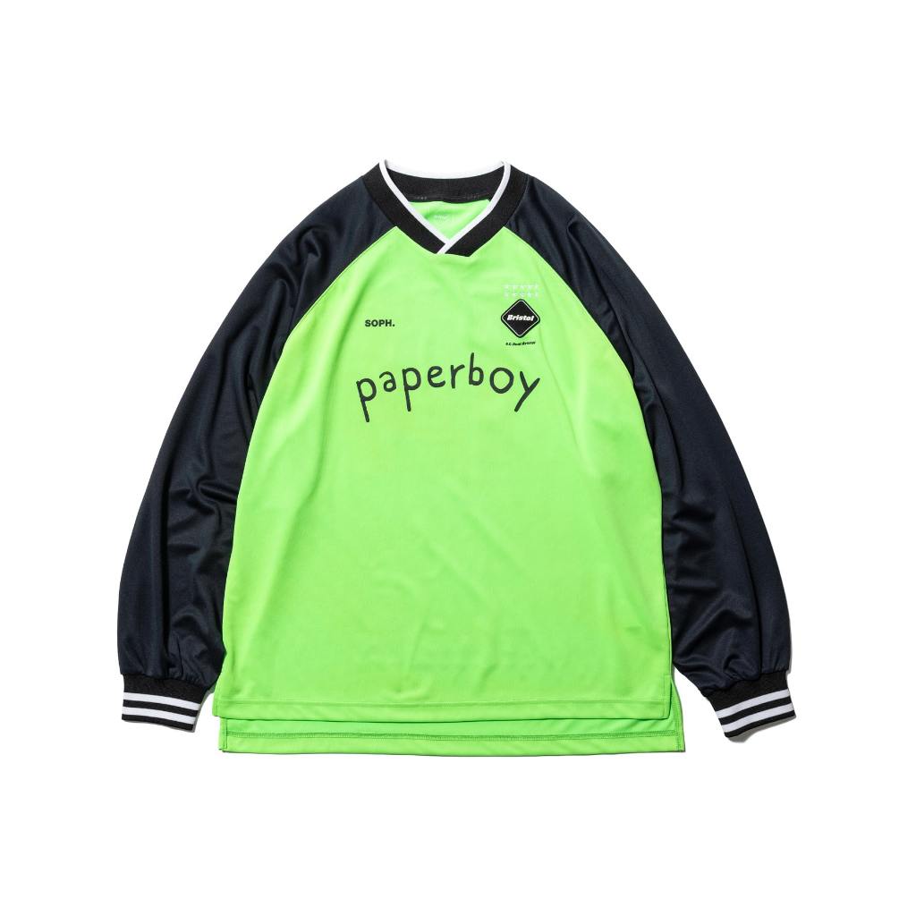 FCRB 24AW paperboy L/S GAME SHIRT GREEN