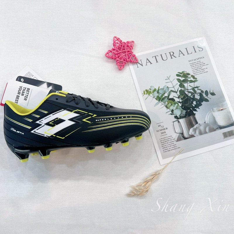 Lotto Solista 300 VII Gravity FG Bleu Blanc FAUG | Chaussure de football | Crampons