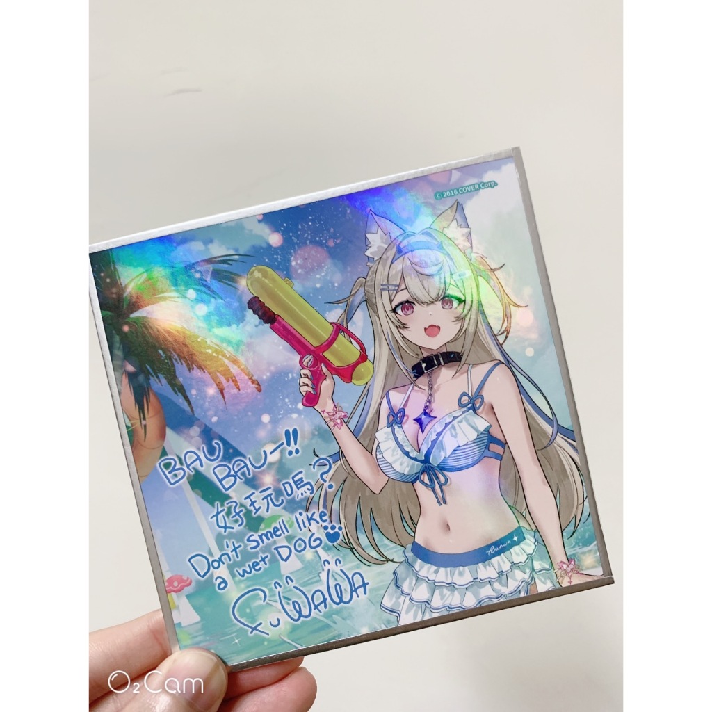hololive x六福村水樂園會場限定色紙現貨全新未擺飾Gura Kobo